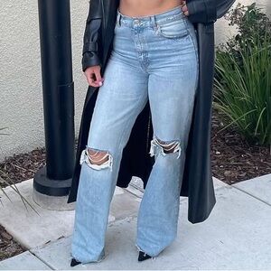 Zara Light Blue High Rise Women Jeans